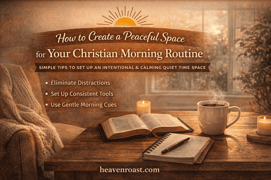 How to Create a Peaceful Space for Your Christian Morning Routine - Inspired By Heaven