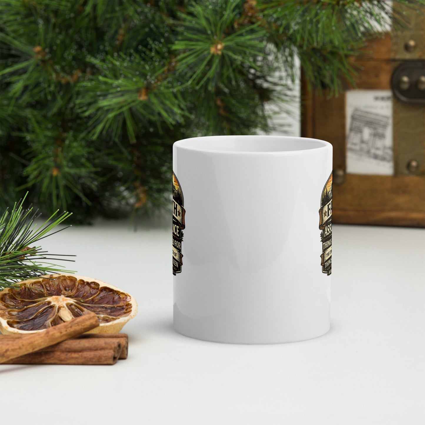 Hebrews 11:1 Christian Coffee Mug – Faith Is the Assurance Scripture Mug | Inspired By Heaven - Inspired By Heaven