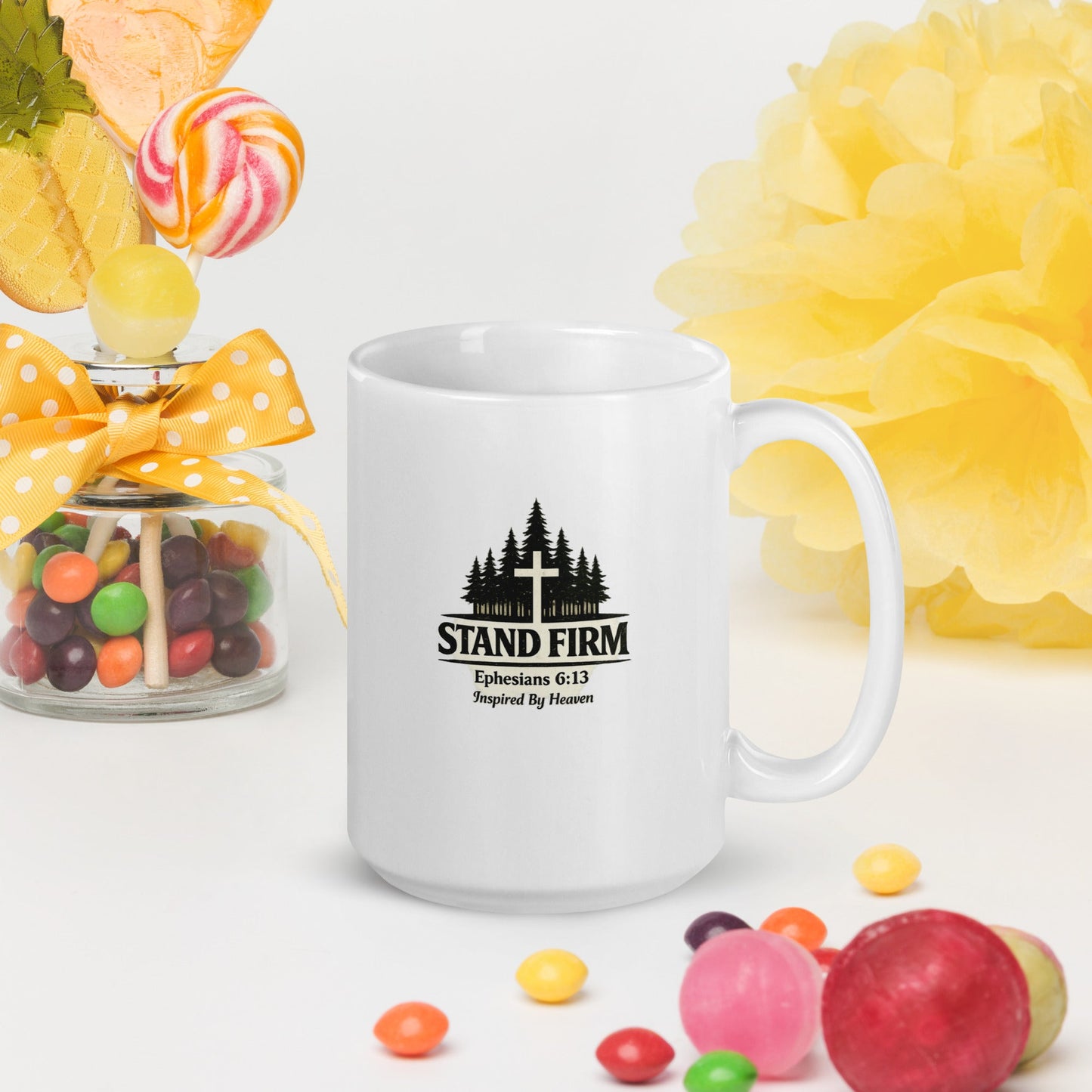 Stand Firm Coffee Mug – Ephesians 6:13 Christian Bible Verse Mug - Inspired By Heaven