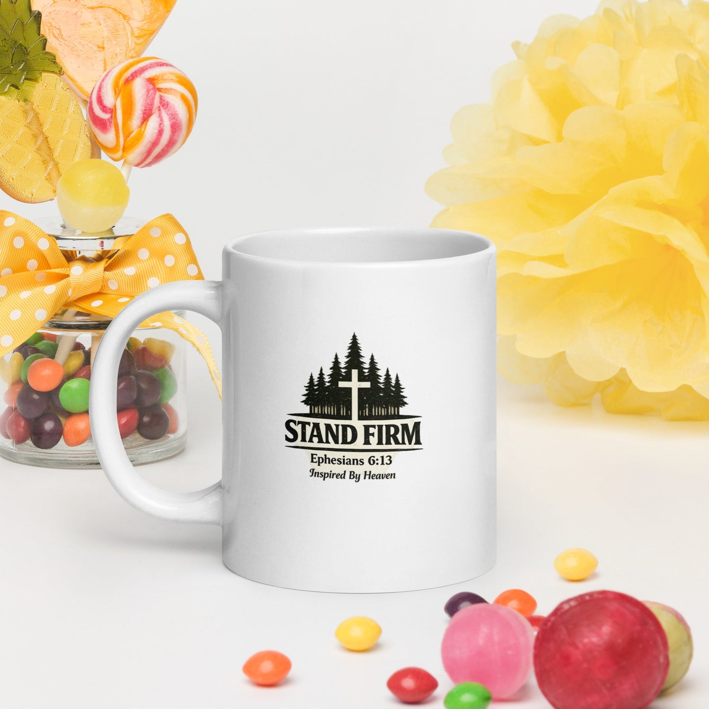 Stand Firm Coffee Mug – Ephesians 6:13 Christian Bible Verse Mug - Inspired By Heaven
