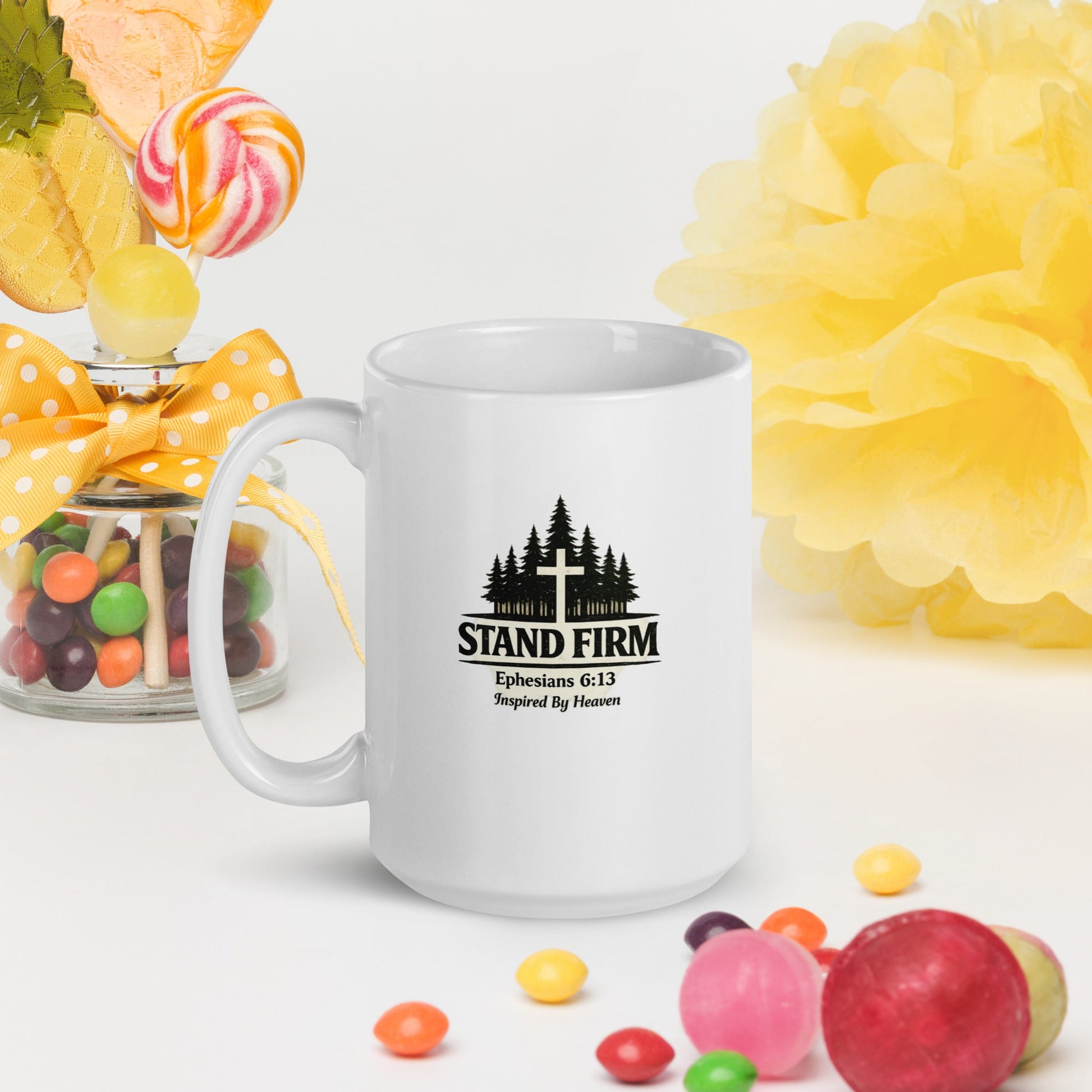 Stand Firm Coffee Mug – Ephesians 6:13 Christian Bible Verse Mug - Inspired By Heaven