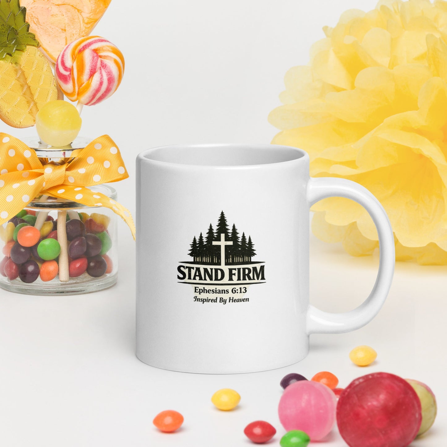 Stand Firm Coffee Mug – Ephesians 6:13 Christian Bible Verse Mug - Inspired By Heaven