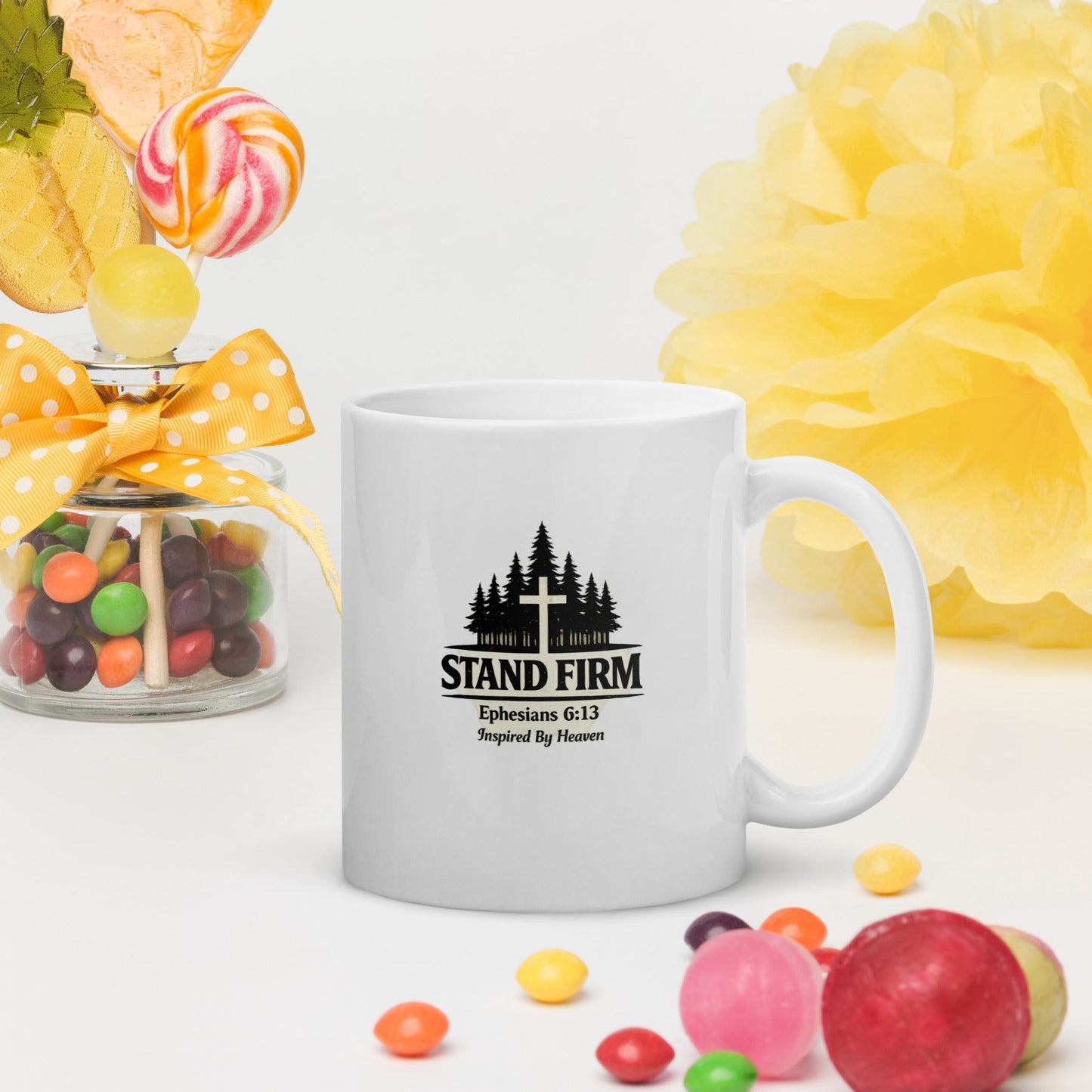 Stand Firm Coffee Mug – Ephesians 6:13 Christian Bible Verse Mug - Inspired By Heaven