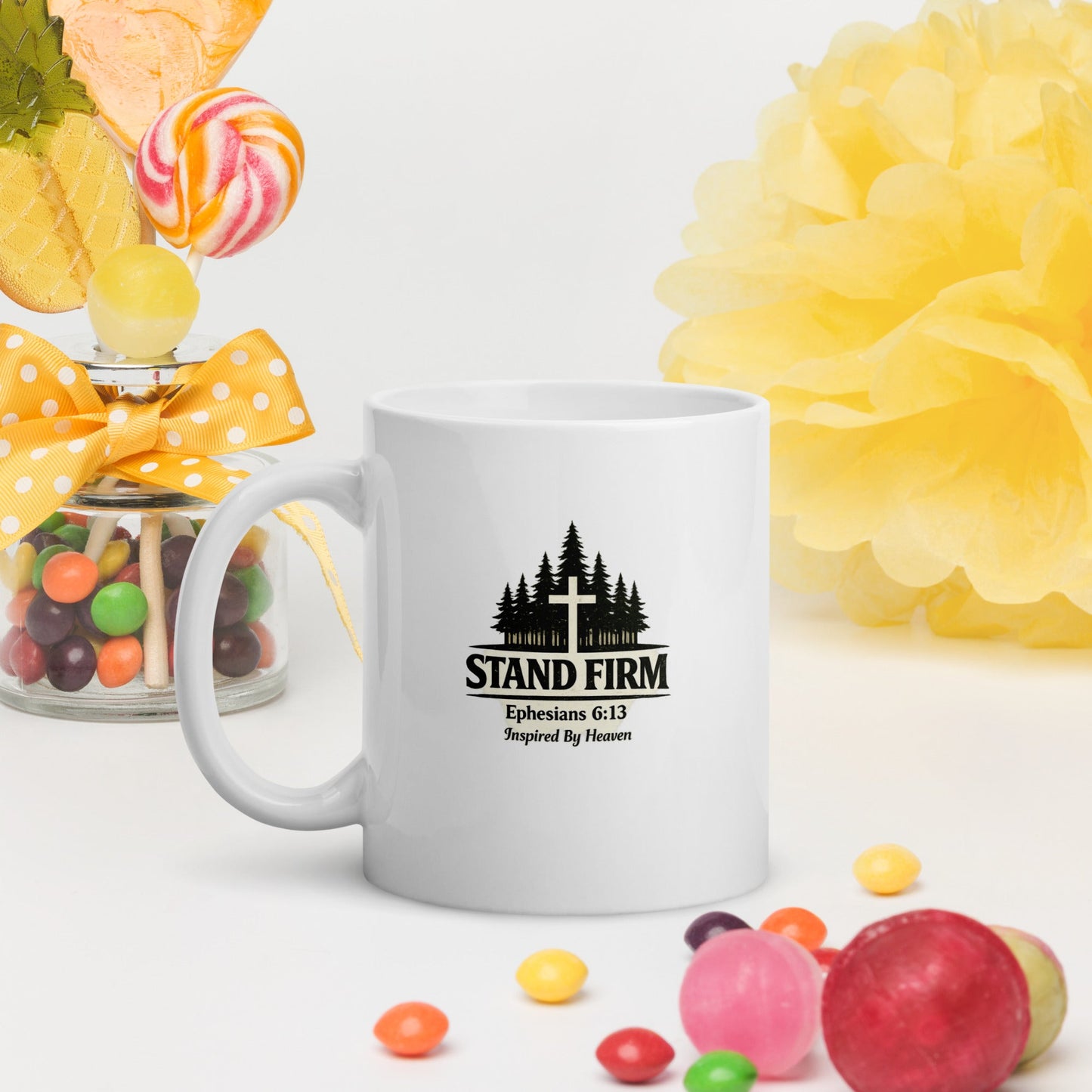 Stand Firm Coffee Mug – Ephesians 6:13 Christian Bible Verse Mug - Inspired By Heaven
